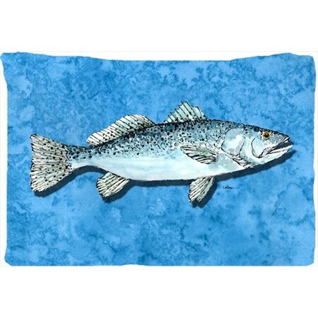 Carolines Treasures Carolines Treasures 8770PILLOWCASE 20.5 x 30 in. Fish - Trout Moisture Wicking Fabric Standard Pillowcase 8770PILLOWCASE